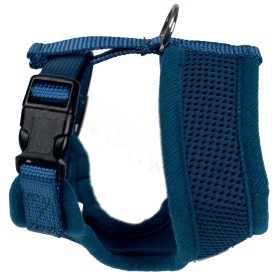 harnais chien bleu air mesh doogy de profil