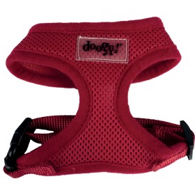 harnais chien rouge air mesh doogy