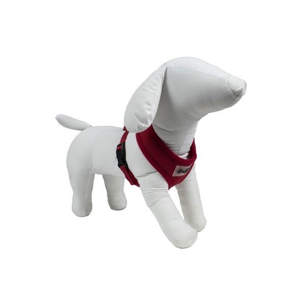 mannequin en mousse avec le harnais pour chien rouge air mesh doogy