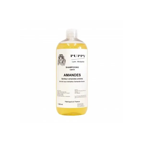 shampooing pour chien aux amandes Puppy 1 litre