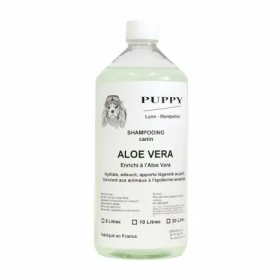 shampooing pour chien à l'aloe vera Puppy 1 litre