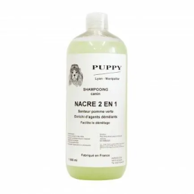 shampooing pour chien nacre 2 en 1 puppy 1 litre