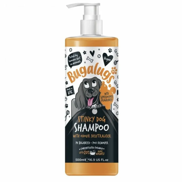 shampooing pour chien neutralisant d'odeur Stinky Dog Bugalugs 500 ml