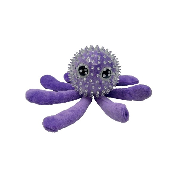 jouet pour chiot bubble octopus Doogy en TPR et peluche