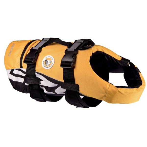 gilet de sauvetage chien jaune DFD Ezydog