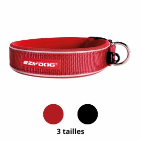 collier pour chien Neo Classic EZYDOG disponible en noir ou rouge