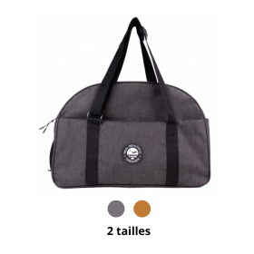 sac de transport pour chien et chat Bowling martin sellier disponible en gris ou marron et en 2 tailles