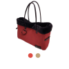 sac de transport pour chien et chat disponible en rouge ou beige