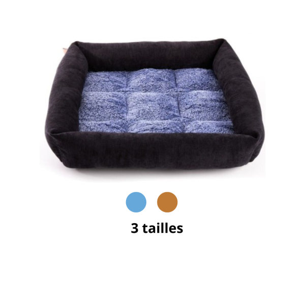 corbeille pour chien et chat damier doudouzen martin sellier 2 couleurs et 3 tailles