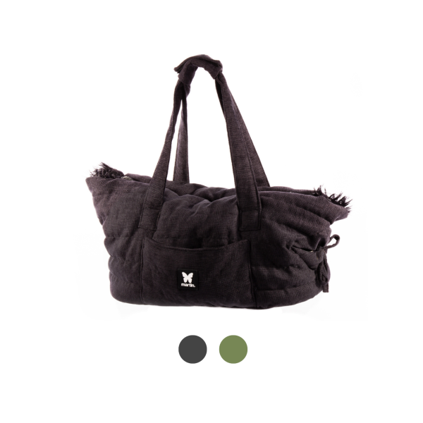sac de transport pour chien et chat couchette toudoudou martin sellier disponible en 2 couleurs.
