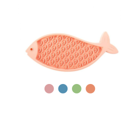 tapis de léchage en silicone Poisson pour chat MARTIN SELLIER disponible en différents coloris