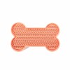 tapis de léchage en silicone os rose pour chien martin sellier