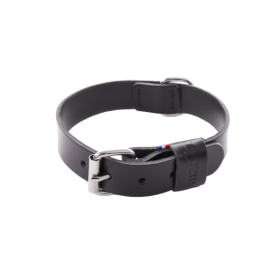 collier pour chien en cuir noir collection 499 martin sellier