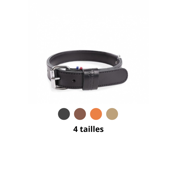 collier pour chien en cuir collection 107 martin sellier disponible en plusieurs couleurs et tailles
