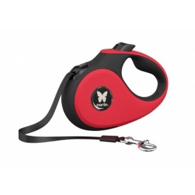 laisse pour chien rétractable sangle rouge collection 2 soft martin sellier