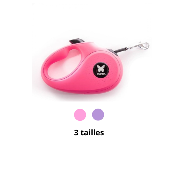 laisse pour chien rétractable sangle instinct martin sellier disponible en plusieurs couleurs et tailles