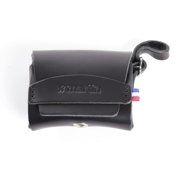 Distributeur sac à crottes en cuir noir Poopidoo MARTIN SELLIER