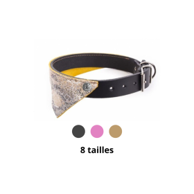 collier pour chien en cuir avec bandana malibu martin sellier disponible en plusieurs coloris et tailles