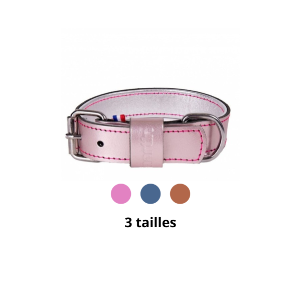 collier pour chien en cuir dakota martin sellier disponible en plusieurs tailles et couleurs