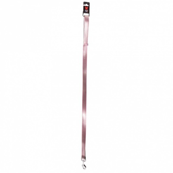 laisse pour chien en cuir rose collection dakota martin sellier dépliée