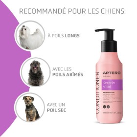 Avantages de l'après shampooing pour chien et chat protein vital Artero