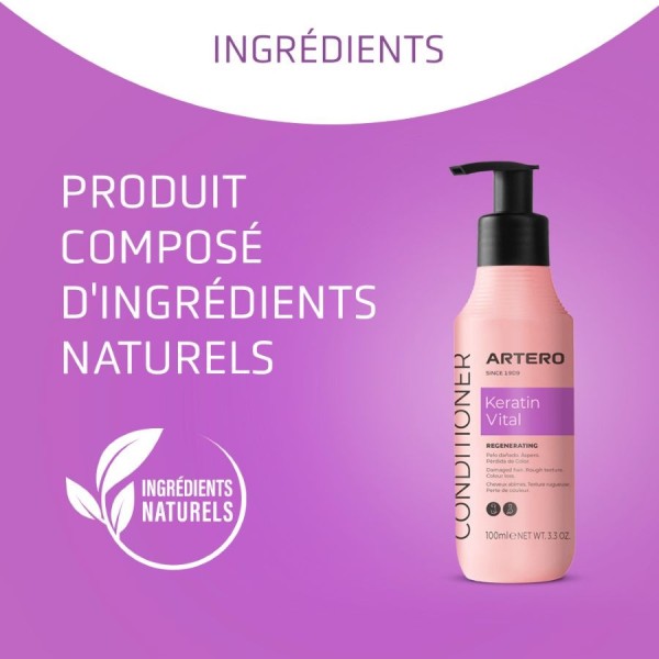 après shampooing pour chien et chat protein vital Artero ingrédients naturels