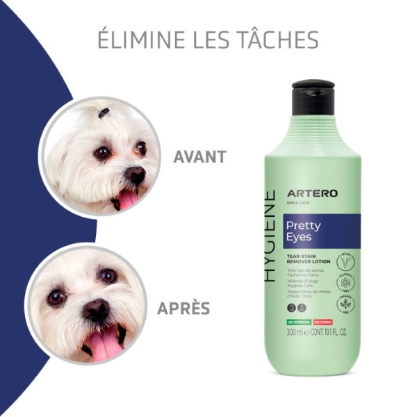 utilisation du nettoyant yeux pretty eyes Artero