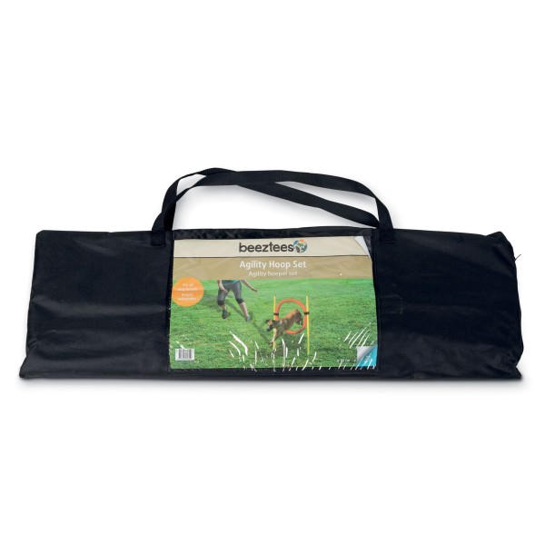 set agility hoop pour chien Beeztees dans son emballage