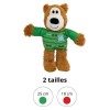 Peluche de Noël pour chien Holiday Wildknots Sweater Bear KONG® disponible en 2 tailles