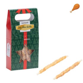 Bâtonnets à mâcher de Noël pour chien Beeztees saveur poulet