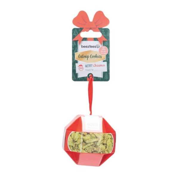 Friandises de Noël pour chat Boule de biscuits au saumon Beeztees