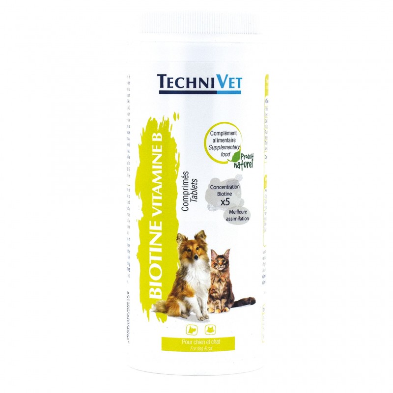 biotine vitamine B Technivet chiens et chats.