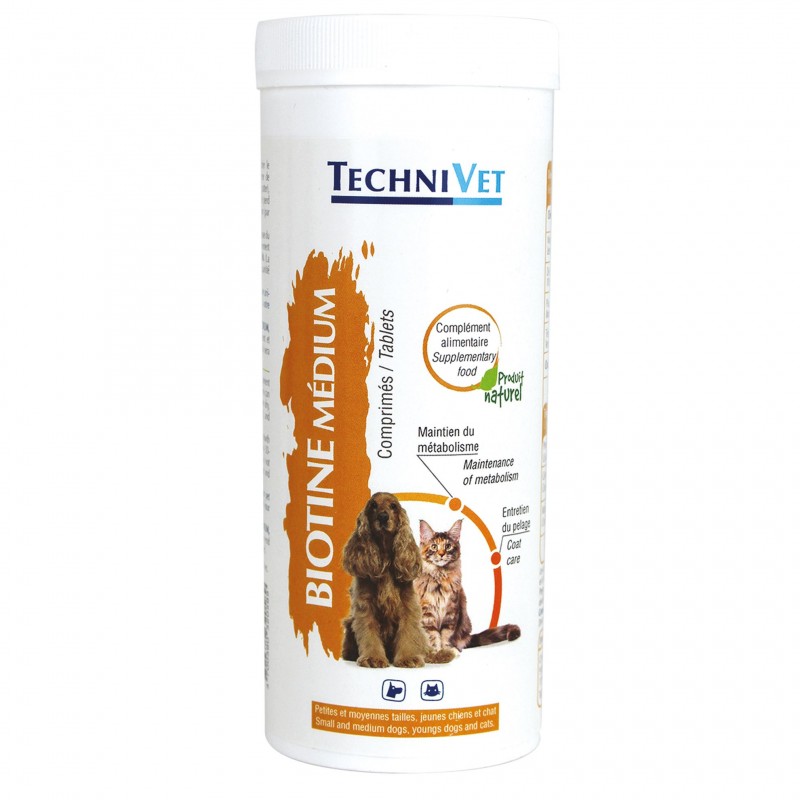 complément alimentaire chien et chat biotine médium Technivet