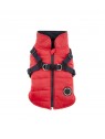 manteau pour chien rouge avec harnais intégré Mountaineer Puppia