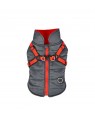 manteau pour chien gris avec harnais intégré Mountaineer Puppia