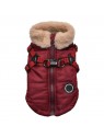 Manteau pour chien bordeaux avec harnais intégré Donavan Puppia