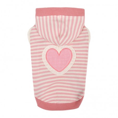 sweat chien rose à capuche anika pinkaholic