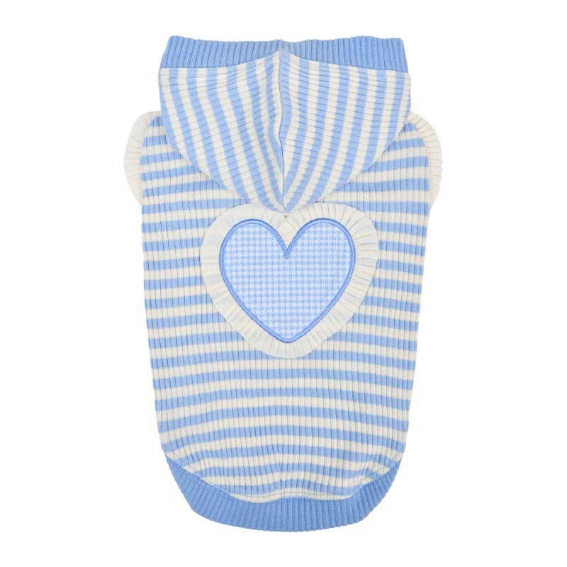 sweat pour chien bleu à capuche anika pinkaholic