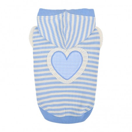 sweat pour chien bleu à capuche anika pinkaholic