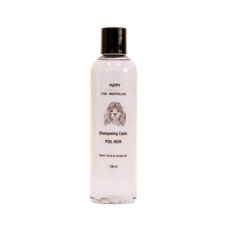 Shampooing chien poils noirs ou foncés Puppy