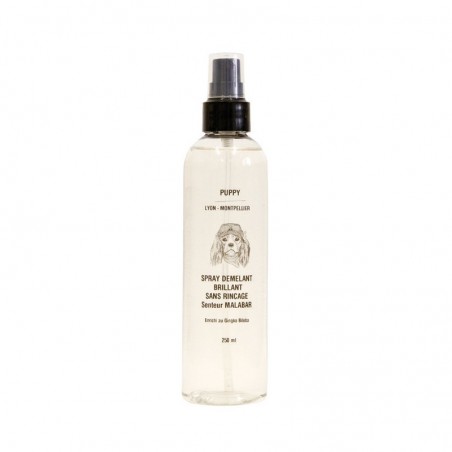 Spray démêlant sans rinçage malabar brillant pour chien  Puppy