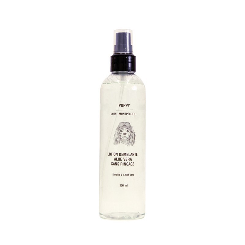 lotion démêlante chien aloe vera sans rinçage puppy