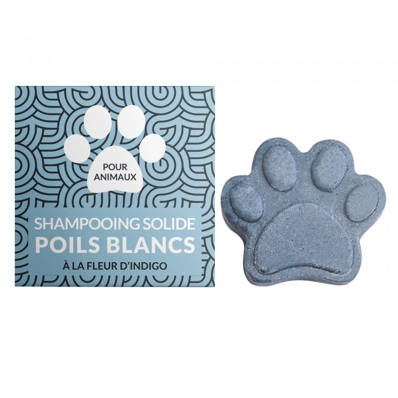 shampooing solide poils blancs pour chien et chat naiomy