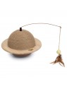 boule à bascule en sisal wiggly pour chat designed by lotte