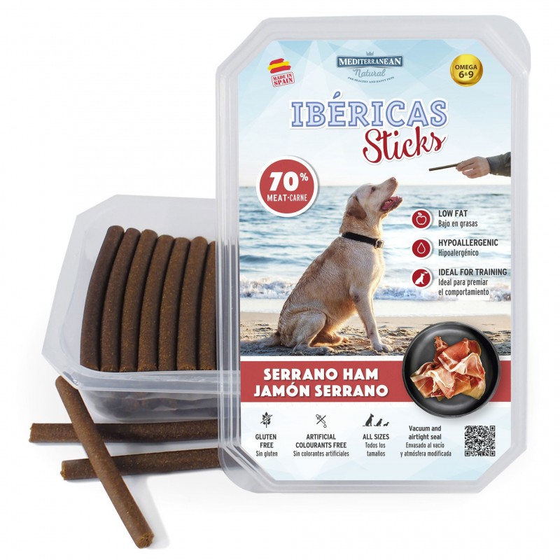 friandises pour chien ibericas sticks jambon mediterranean natural