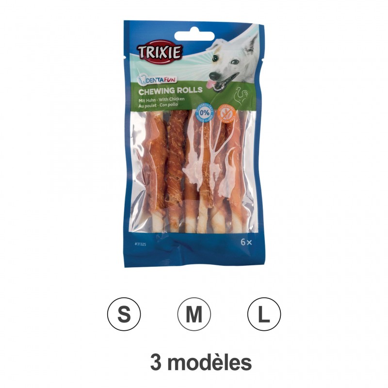 Friandises Pour Chien Denta Fun Chicken Chewing Rolls Trixie