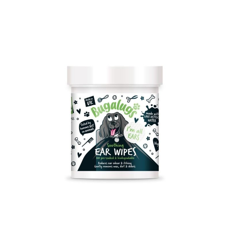 Cotons Oreilles Ear Wipes Pour Chien Bugalugs