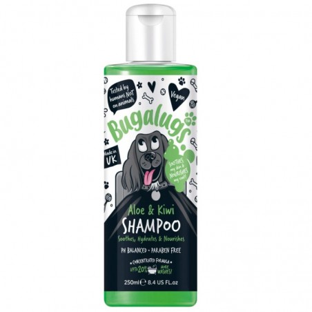 shampooing aloe et kiwi pour chien bugalugs