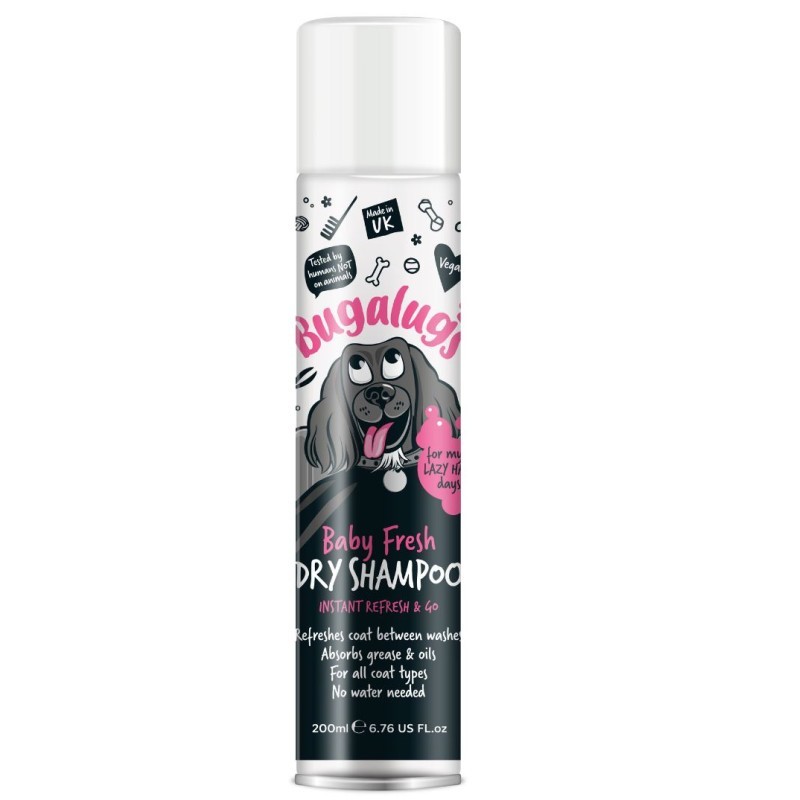 shampooing sec baby fresh bugalugs pour chien
