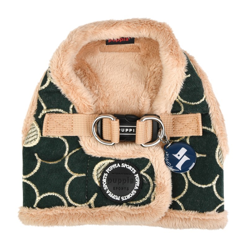 Harnais Veste pour chien kaki FLORENT Puppia de dos